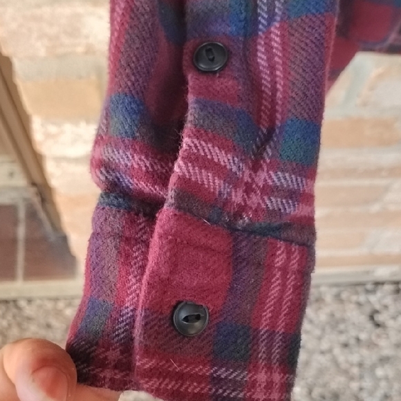 Madewell Red and Blue Plaid Shirt - Picture 4 of 5